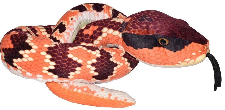 Wild Republic Snakesss Slangebamse – 137 cm plysj-slange i stripete mønster