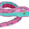 Wild Republic Snakesss Slangebamse – 137 cm fargerik plysj-slange i rød og sort variant