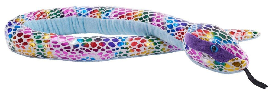 Wild Republic Snakesss Slangebamse – 137 cm plysj-slange, detalj av farger og overflate