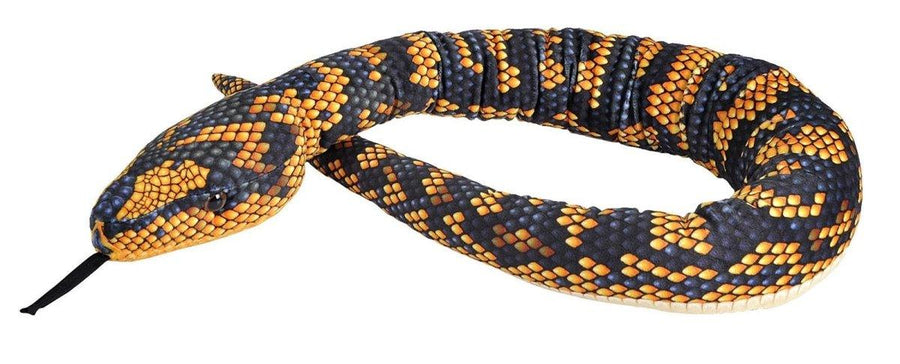 Wild Republic Snakesss Slangebamse – 137 cm plysj-slange med regnbue fargemønster