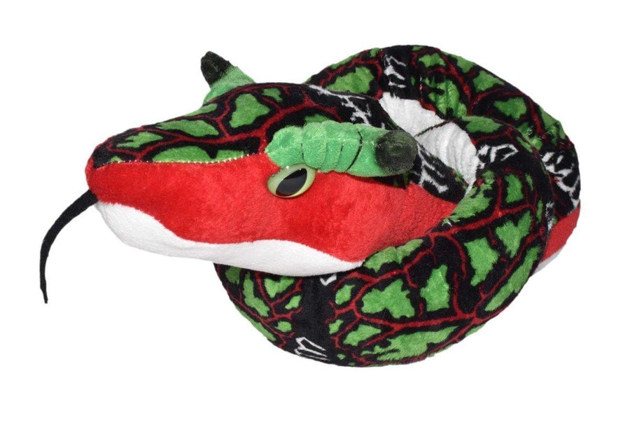 Wild Republic Snakesss Slangebamse – 137 cm plysj-slange, samling av ulike fargevarianter