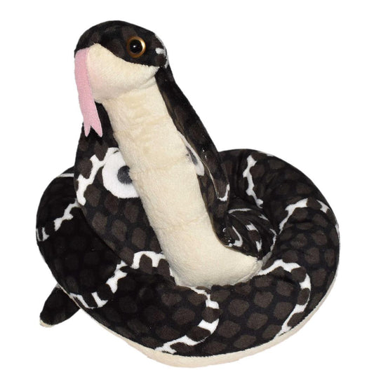 Wild Republic Snakesss Slangebamse – 137 cm fargerik plysj-slange i rød og sort variant