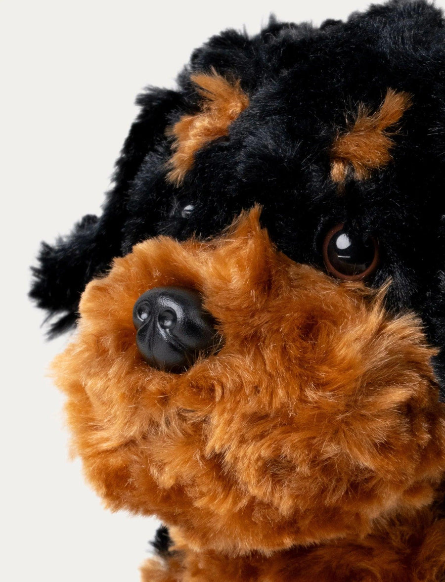 Teddykompaniet Teddy Dogs Hund Kosedyr Brun – bakvisning med kompakt og myk form