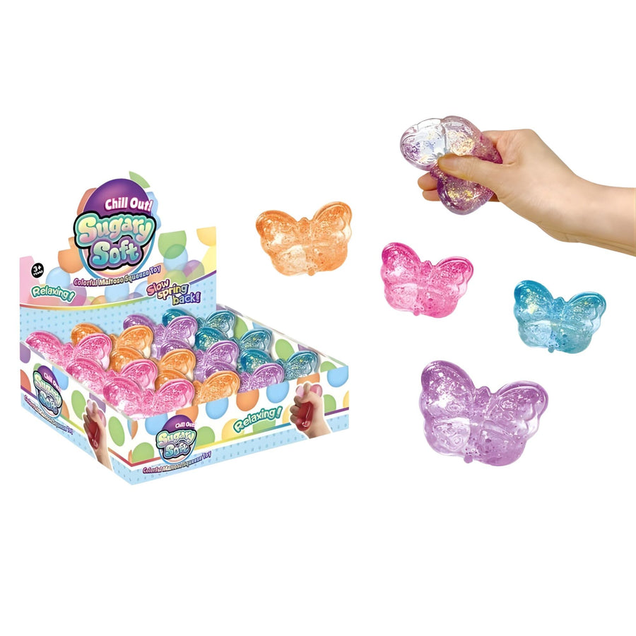 Squishy Butterfly | Malt Sugar | Assortert | 1 stk Detail - Bamsedyra AS