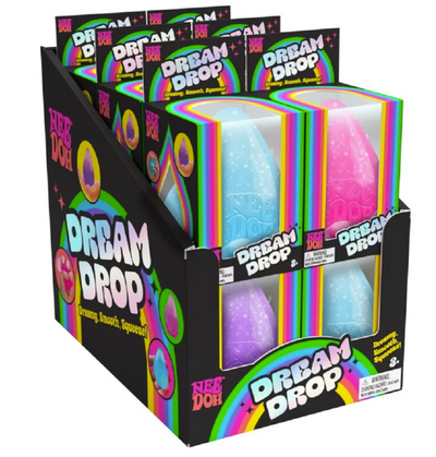 NeeDoh Dream Drop Stressleke – dråpeformet sensorisk stressleke, 3 assorterte