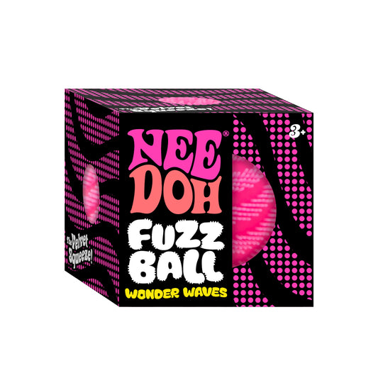 NeeDoh Fuzz Ball Wonder Waves – myk stressball med bølgemønster, 5 varianter