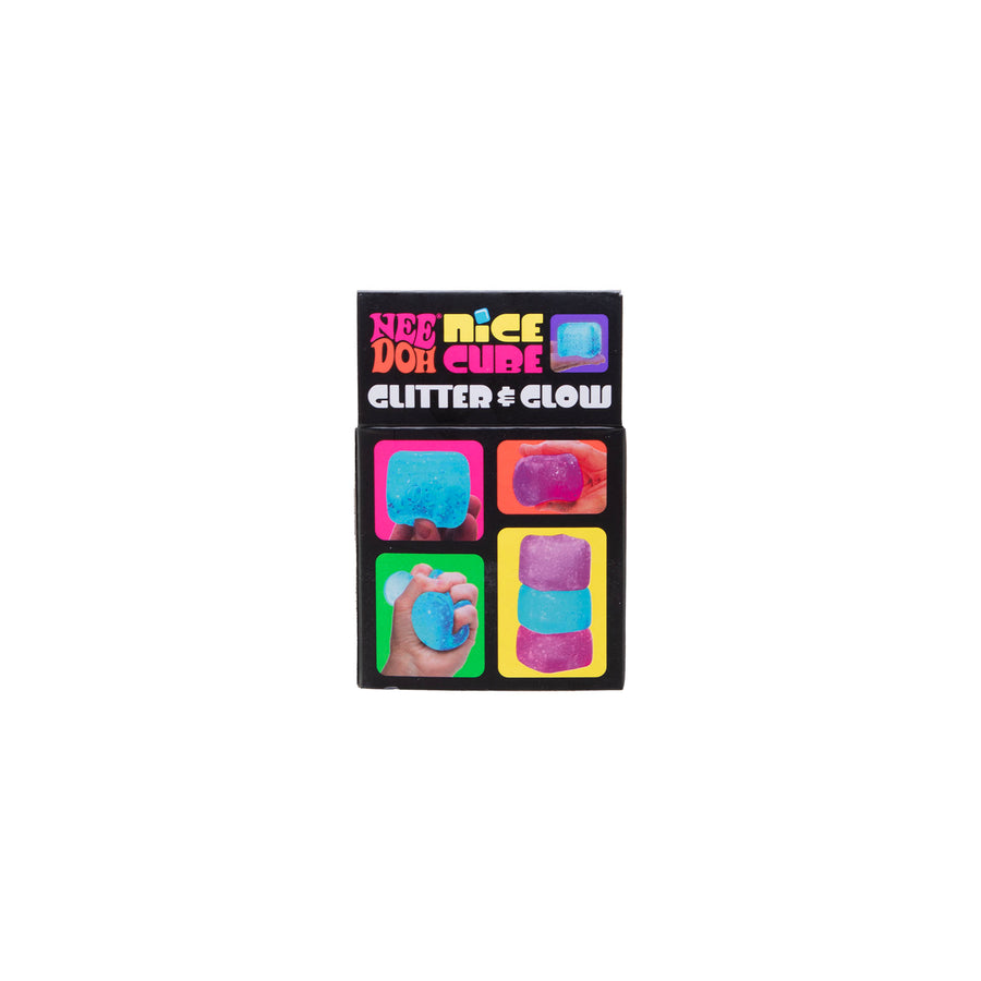 NeeDoh Nice Cube Glitter & Glow Angle - Bamsedyra AS