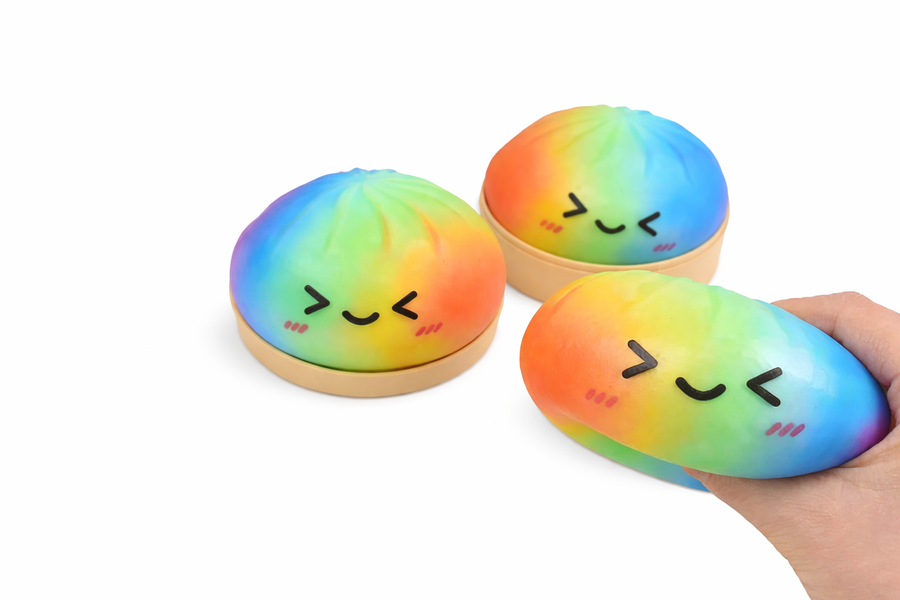 Squishy Dumpling Rainbow Foam 8,5 cm – Fidget i Steamer Basket