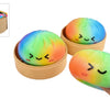 Squishy Dumpling Rainbow Foam – regnbuefarget foam squishy i steamer basket