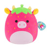 Squishmallows Cleary Cow 30 cm – jordbærku - Bamsedyra AS