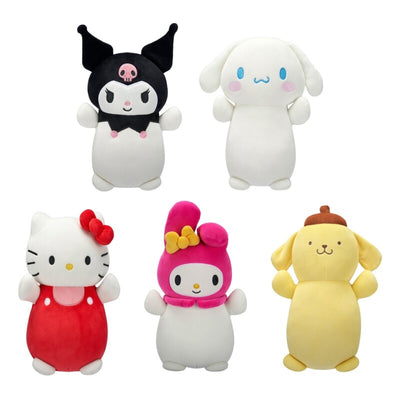 Squishmallows HugMees 25 cm Sanrio – Hello Kitty, My Melody, Kuromi, Cinnamoroll og Pompompurin Squishmallows