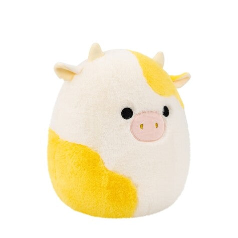 Squishmallows Bodie Cow 30 cm – Fuzz-A-Mallows Side View - Bamsedyra AS