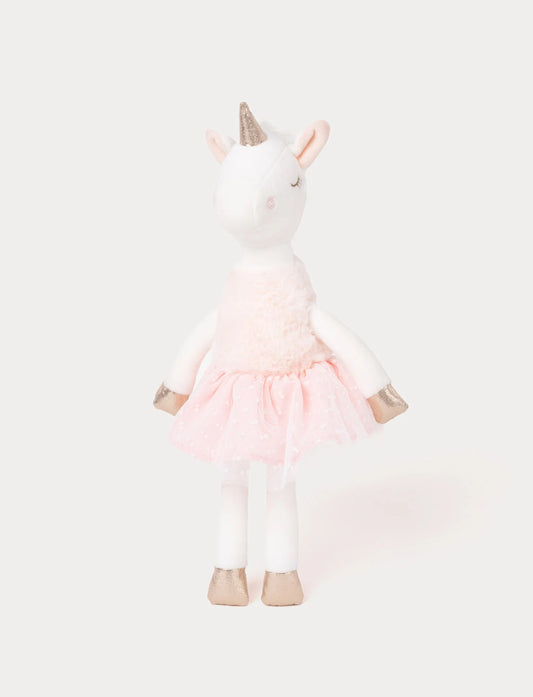 Teddykompaniet Ballerina Unicorn Ella Kosedyr – elegant rosa enhjørning med ballerina-design og glitrende detaljer, ca. 40 cm