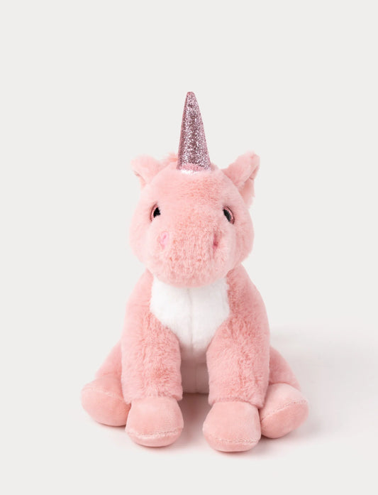 Teddykompaniet Unicorn Pink Enhjørning Kosedyr – magisk rosa enhjørning med glitrende horn og pastell manke