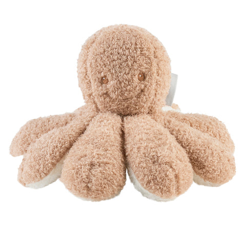 Nattou Teddy Blekksprut – myk caramel-farget blekksprut babykosedyr