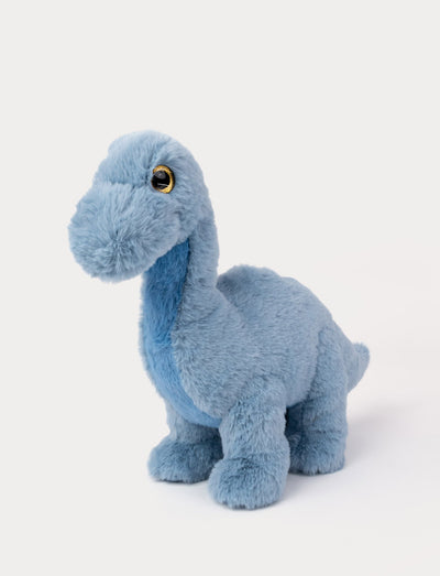 Stor blå Brachiosaurus dinosaur kosedyr fra Teddykompaniet 40 cm