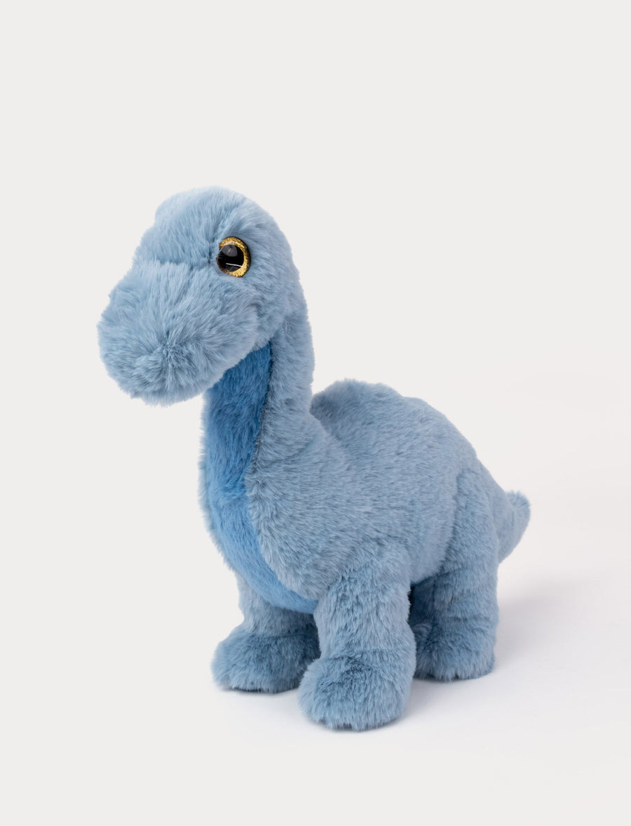 Stor blå Brachiosaurus dinosaur kosedyr fra Teddykompaniet 40 cm
