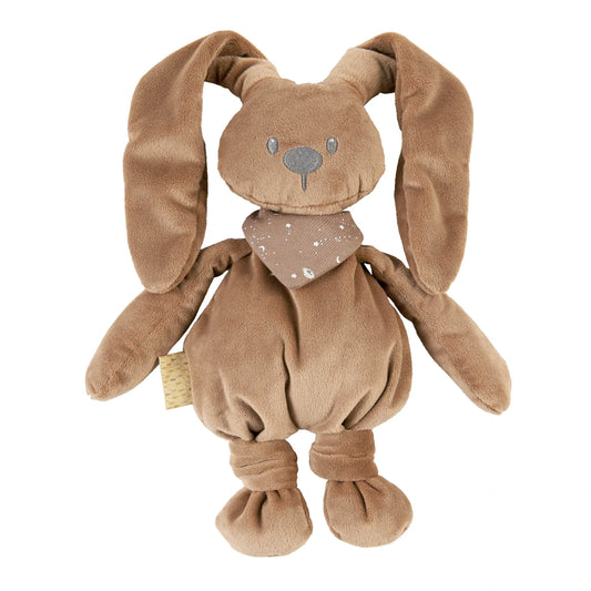 Nattou Lapidou Kanin Kosedyr – myk og trygg kanin babykosedyr i mocha, ca. 30 cm