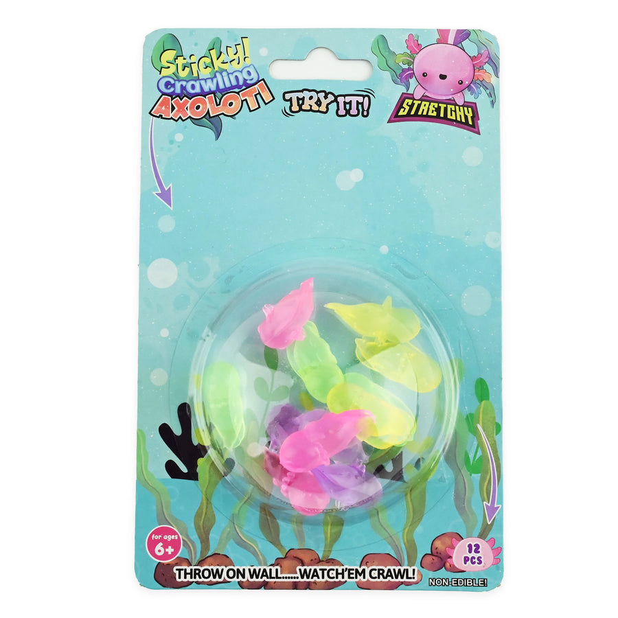 Wall Crawler Axolotl – klissete axolotl-minifigur som kryper på veggen