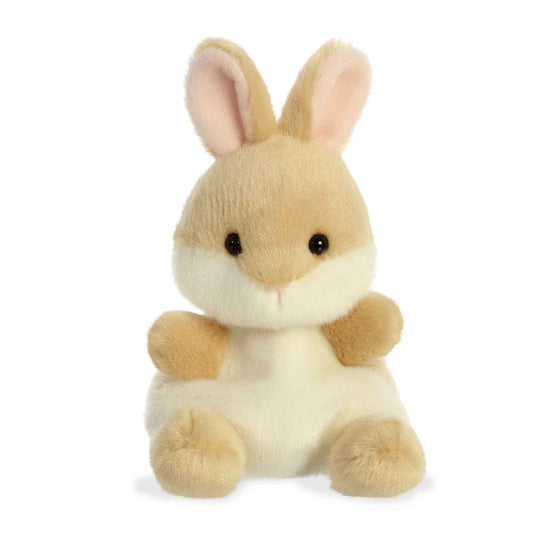 Palm Pals Ella Kanin lysebrun kaninbamse fra Aurora, 13 cm