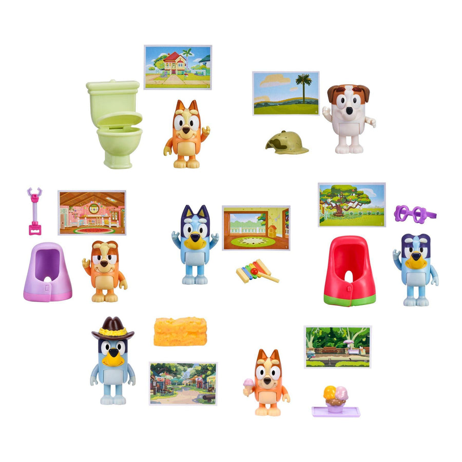 Bluey Story Starter Packs – offisielle Bluey lekesett med figurer og historiestarter