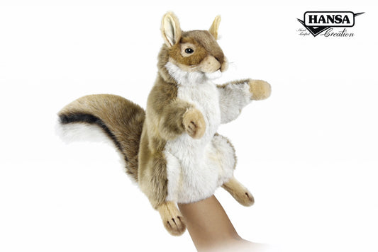 Hansa Creation | Red Squirrel Puppet | Rød/Oransje | 28 cm - Bamsedyra AS