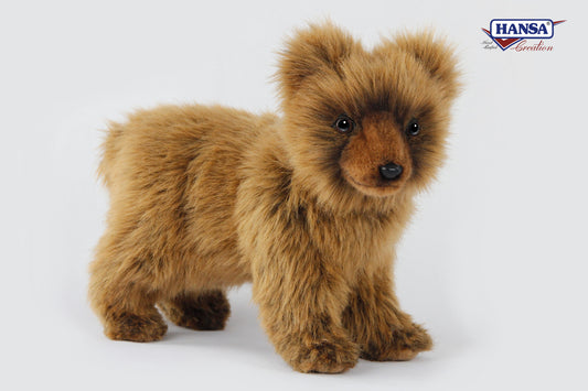 Hansa Creation | Grizzly Bear Cub Standing | Brun | 25 cm - Bamsedyra AS