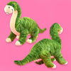 Plysj Dinosaur 30 cm – myk dinosaurbamse i ulike varianter: brontosaurus, stegosaurus, t-rex og triceratops