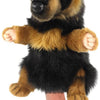 Hansa Creation Schäferhund Hånddukke – naturtro brun og svart schäferhund hånddukke, 30 cm
