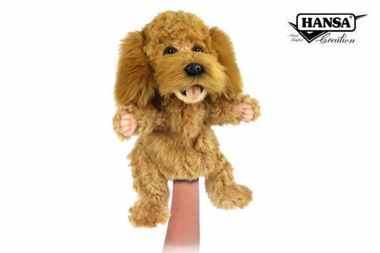 Hansa Creation | Poodle Puppet | Brun | 30 cm - Bamsedyra AS