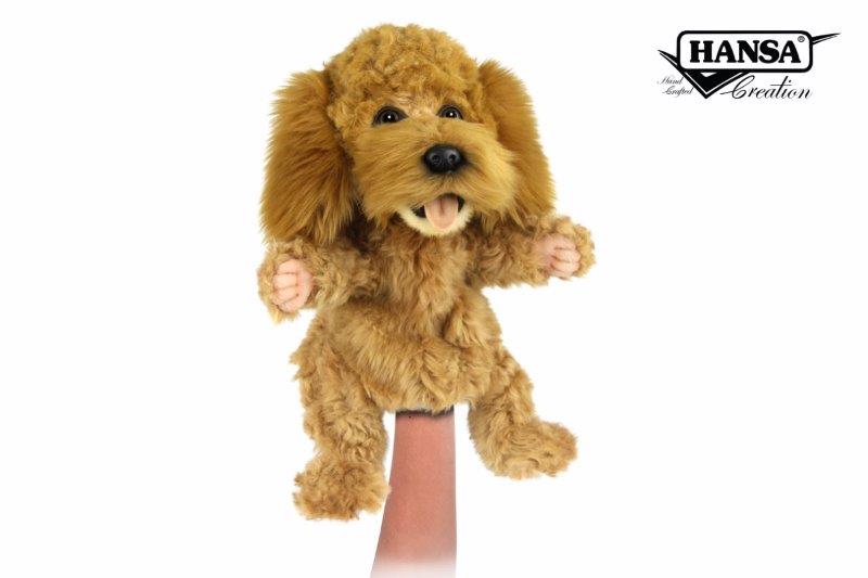 Hansa Creation | Poodle Puppet | Brun | 30 cm - Bamsedyra AS
