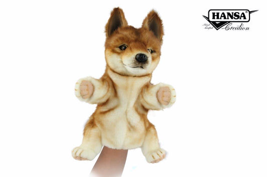 Hansa Creation | Dingo Puppet | Gulbrun | 33 cm - Bamsedyra AS