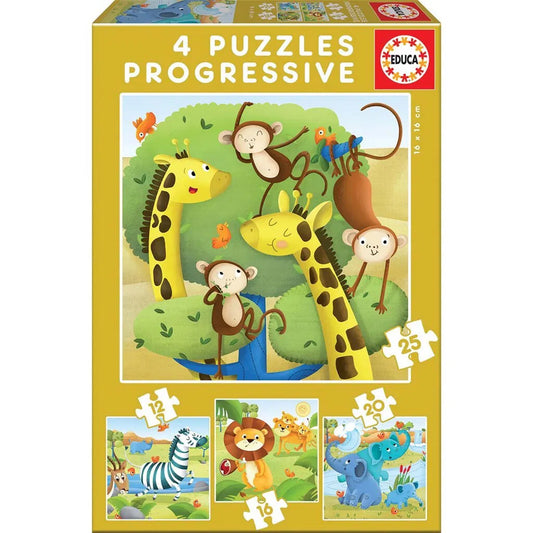 Educa African Animal Puzzle Set - Bamsedyra AS