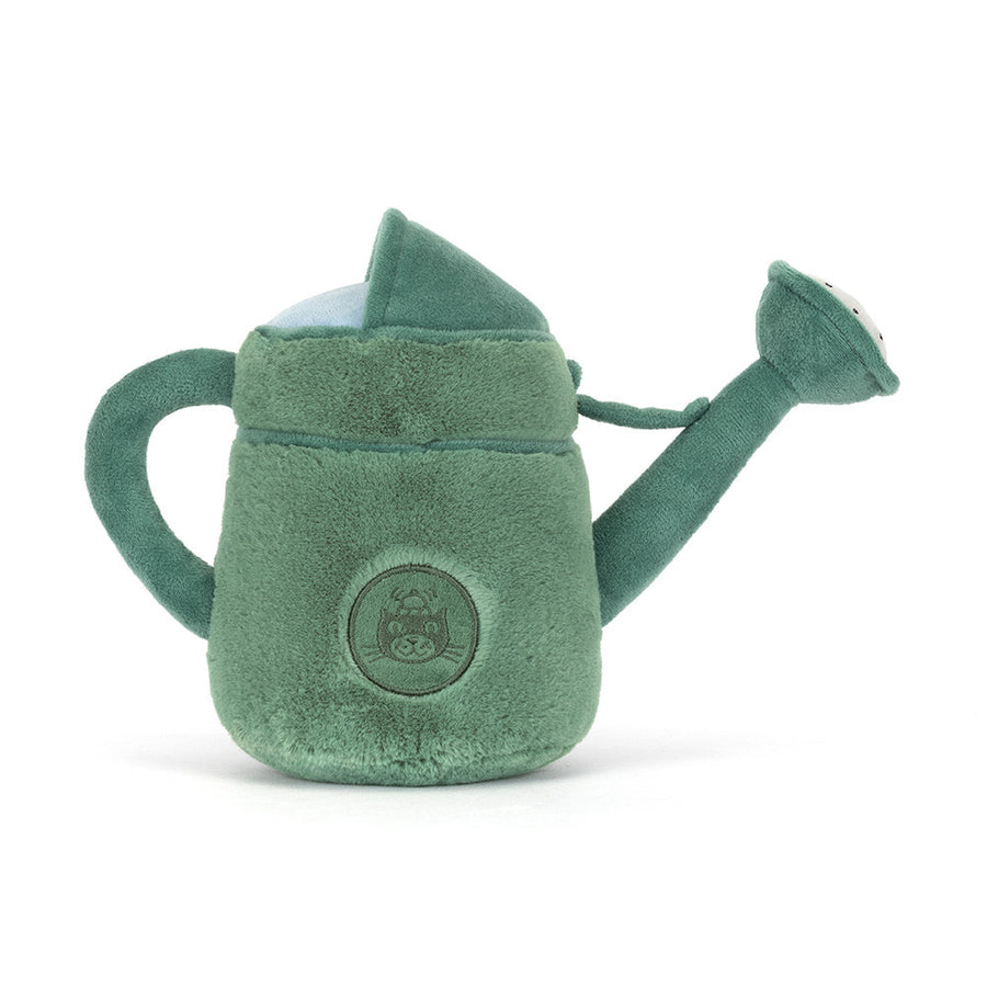 Jellycat Amuseables Watering Can bakfra – grå vannkanne kosedyr