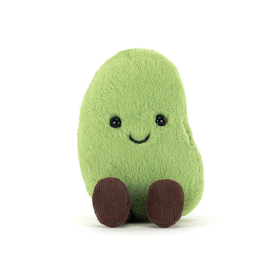 Jellycat Soyella Edamame Bean liggende – liten grønn edamame-kosedyr