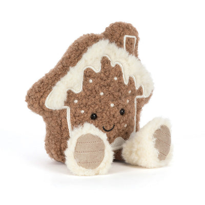 Amuseables Molasi Cookie pepperkakehus fra Jellycat