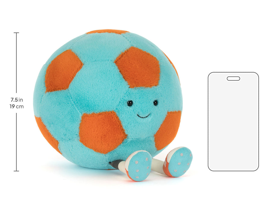 Jellycat | Amuseables Football | Blå och Orange | 27 cm