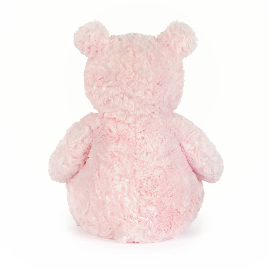 Jellycat Leola Bear Medium sett fra siden – brun plysj bamse med lange myke ører