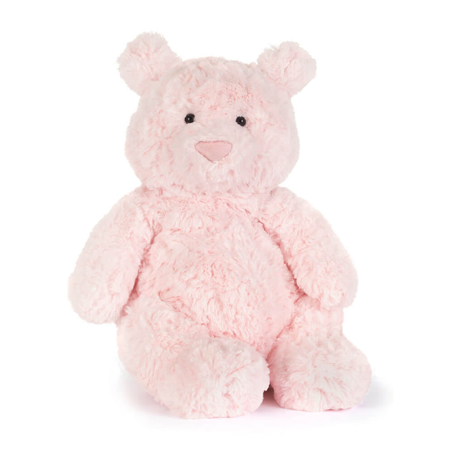 Jellycat Leola Bear Medium – klassisk brun kosebamse med myke ører og broderte øyne, 26 cm