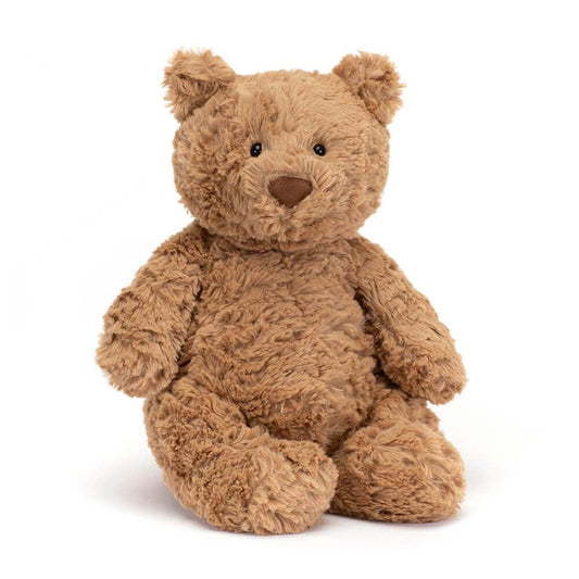 Jellycat Bartholomew Bear Medium – klassisk beige bjørnebamse med myke runde ører og broderte øyne