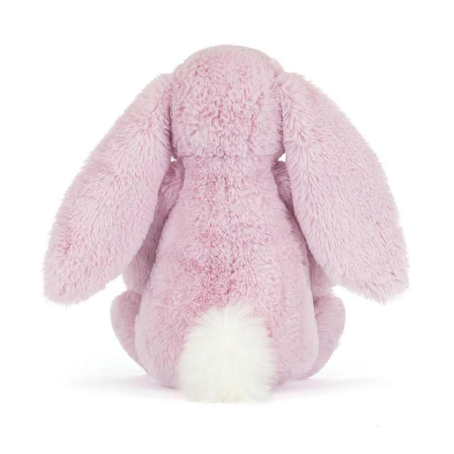 Jellycat Thistlepop Blossom Luxe Bunny bakfra – lilla kanin med lange ører