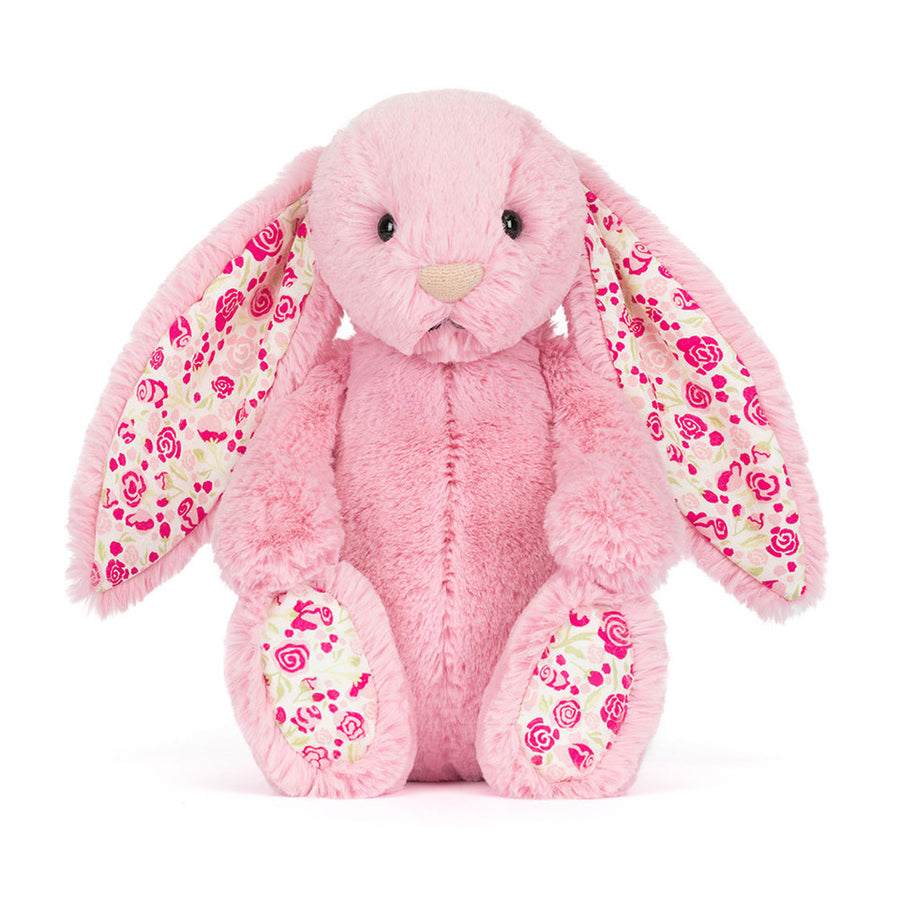Jellycat | Blushkin Blossom Luxe Bunny Original | Rosa | ca. 31 cm Feature - Bamsedyra AS