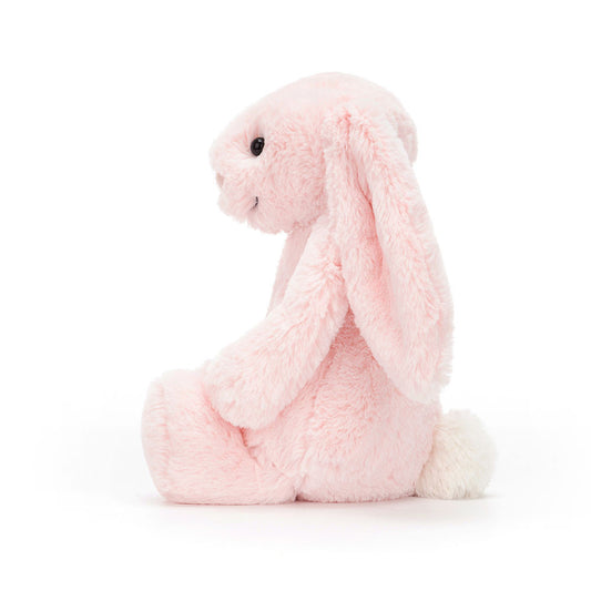 Jellycat Bashful Pink Bunny Original – klassisk rosa kaninbamse med lange ører og broderte øyne, medium