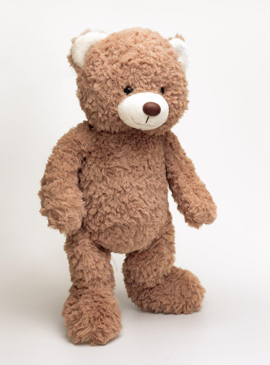 Hilda Brumle Teddybamse – klassisk og myk teddybjørn i brun plysj