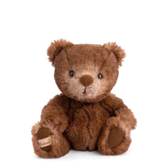 Baby Ranger bjørnebamse 15 cm i brun plysj fra Bukowski Design