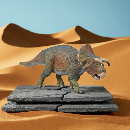 CollectA Furcatoceratops Dinosaurfigur – naturtro furcatoceratops figur, 11 cm