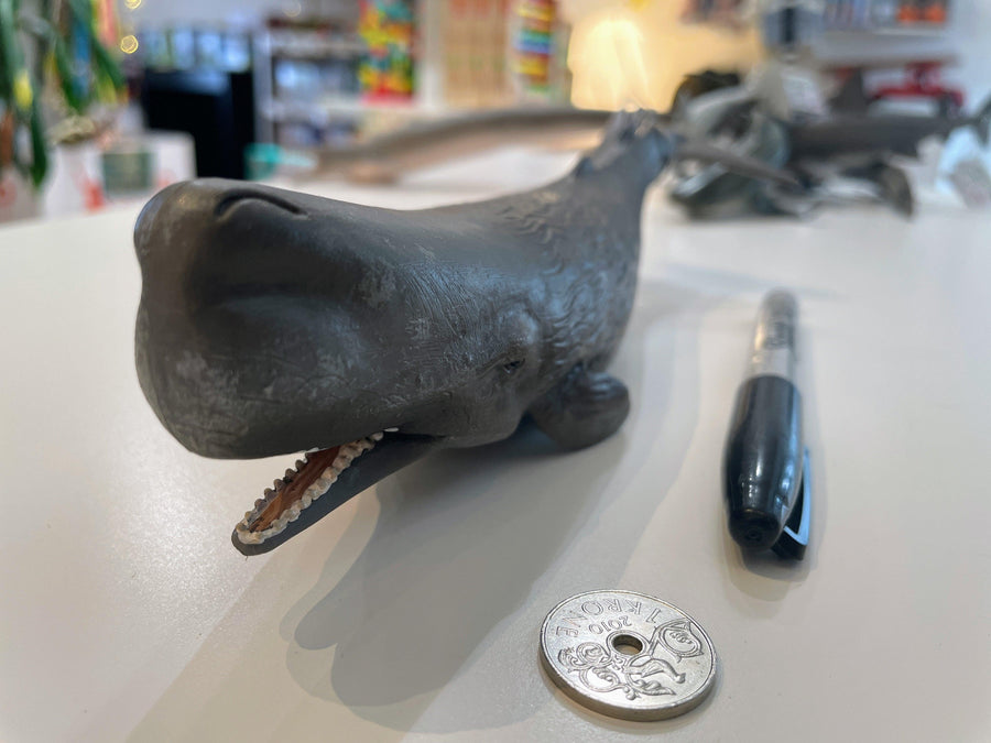 CollectA Spermhval Figur – sidevisning av naturtro spermhval