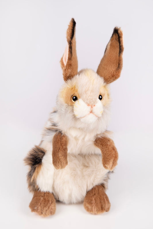 Hansa Creation | Bunny Sitting | Brun/Hvit | 35 cm - Bamsedyra AS