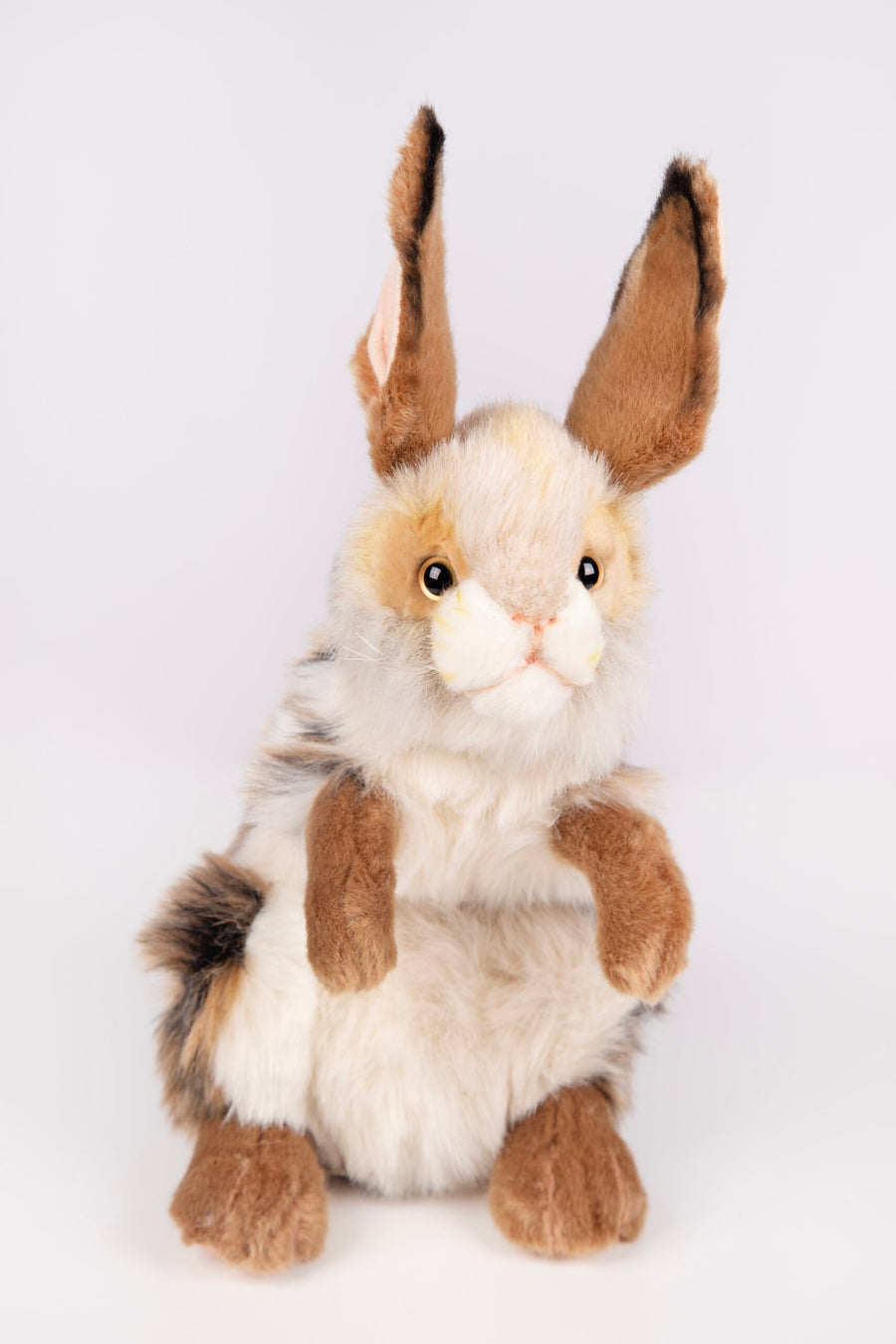 Hansa Creation | Bunny Sitting | Brun/Hvit | 35 cm Side View - Bamsedyra AS