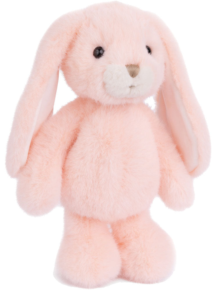 Bukowski Design Jumpy Bunny Kosedyr – myk kaninbamse i ferskenfarget plysj, 30 cm